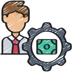 Male Money Manager Icon