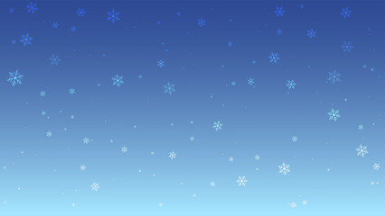 Celebration background greeting card with snowflakes and snows.
