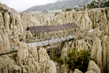 Stones and rocks in National Park in La Paz, Bolivia