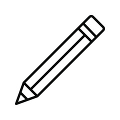 Pencil flat icon. vector illustration