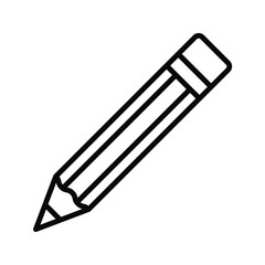 Pencil flat icon. vector illustration