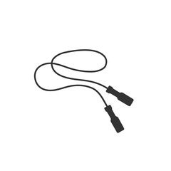 The skipping rope icon. Jumping-rope symbol. Flat Vector illustration