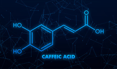 Caffeic acid. Caffeic acid, great design for any purposes.