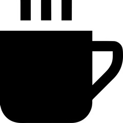 hot tea or coffee vector icon