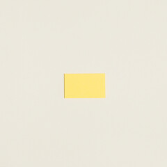 yellow sticky note on wall
