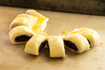 puff pastry tarts. food concept