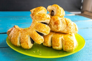 puff pastry tarts. food concept