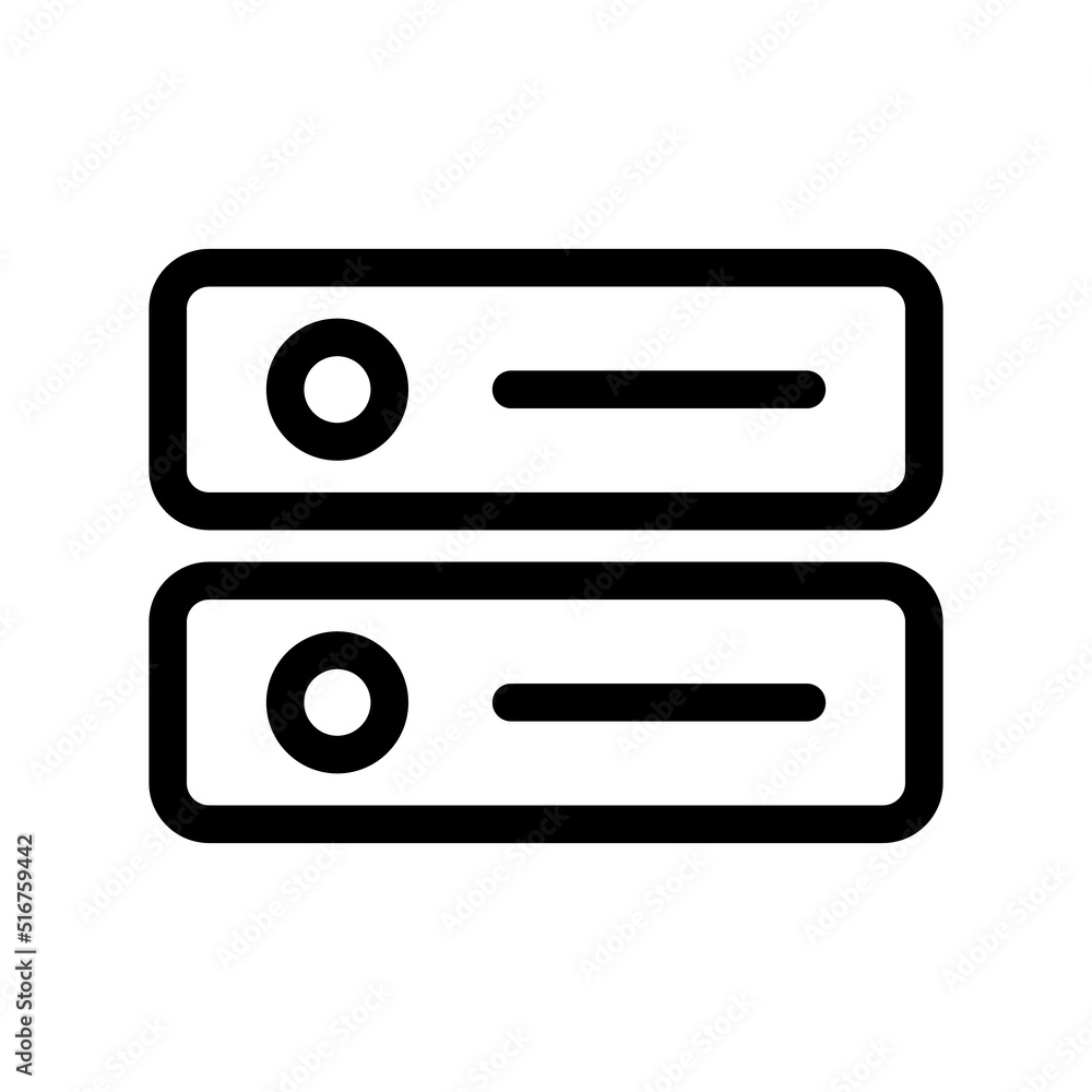 Poster web data server. data hosting. vector.