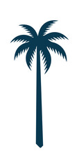 Fototapeta na wymiar Cartoon tropical palm. Vector illustration