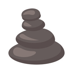 Pile of spa stones icon. Vector illustration