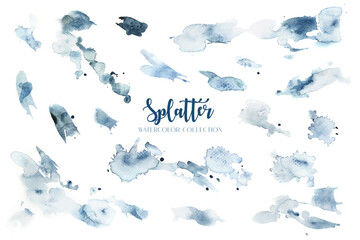 Splatter watercolor collection. 