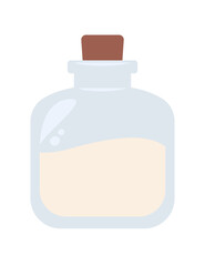 Test tube with liquid icon. Vector illustration