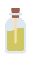 Test tube with liquid icon. Vector illustration