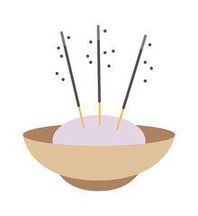 Aroma sticks icon. Vector illustration