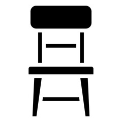 CHAIR glyph icon,linear,outline,graphic,illustration