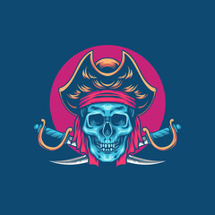 Skull Pirates Illustration