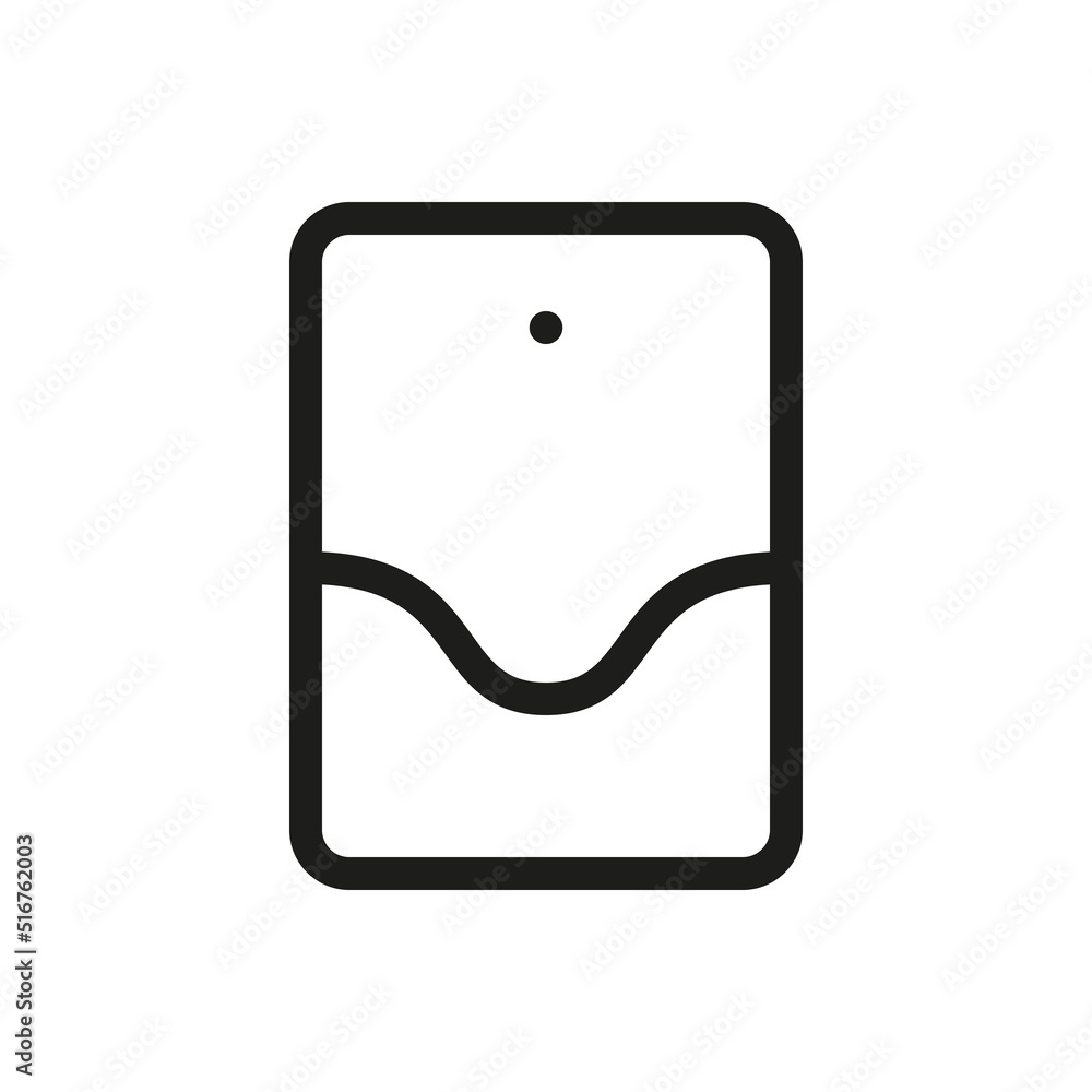 Poster light sound siren isolated icon. sound alarm strobe vector icon with editable stroke.