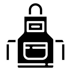 Obraz premium APRON glyph icon,linear,outline,graphic,illustration