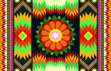 Seamless Decorative Boho Ancient Hand Drawn Ethnic Pattern. ethnic tribal borders,tribal seamless pattern