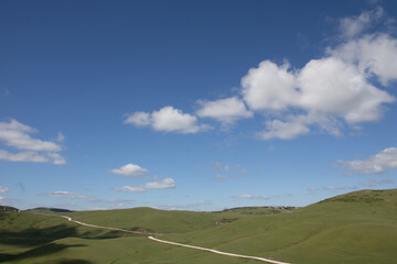 Obraz premium Beautiful plateau and mountain landscape, Ordu, Turkey, local name 