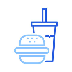 Obraz premium Burger, fast, food icon