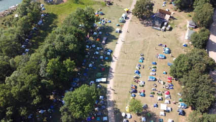 Tents Camping area, Beautiful natural place, Kocaeli / Turkey