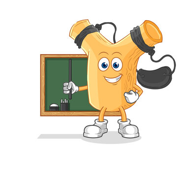 recommend clip art: slingshot teacher vector. cartoon character