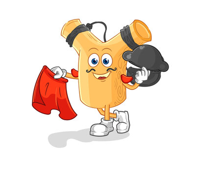 recommend clip art: slingshot matador with red cloth illustration. character vector