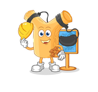 recommend clip art: slingshot Architect illustration. character vector