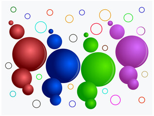 Bubble , Multi colored Balls form the Seamless Abstract Background, 