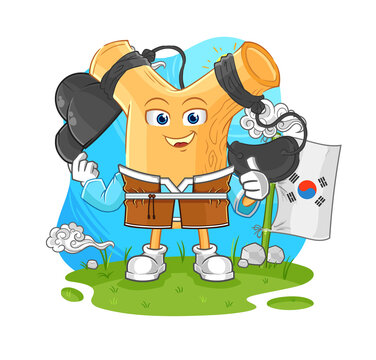 recommend clip art: slingshot korean culture vector. cartoon character