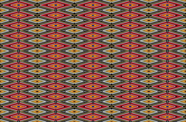 Geometric ethnic pattern design for background or wallpaper