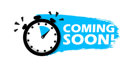 Banner coming soon vector icon