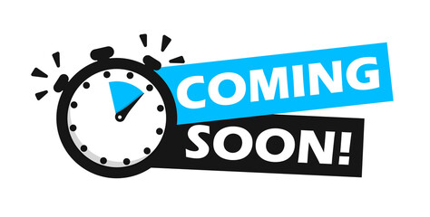 Banner coming soon vector icon