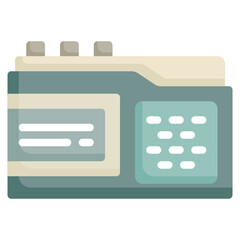 VOICE RECORDING flat icon,linear,outline,graphic,illustration