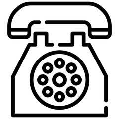 TELEPHONE line icon,linear,outline,graphic,illustration