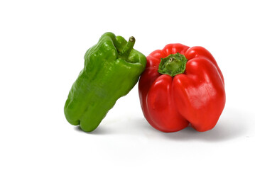 red and green bell peppers