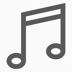 music note icon, note vector, music illustration