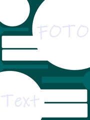 Banner template with space for text or photo.