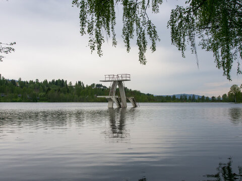 Diving Tower in flood