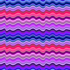 Vector seamless pattern. Abstract texture with thin colorful stripes. Creative distorted background. Very Peary liquid print. Can be used as swatch for illustrator.