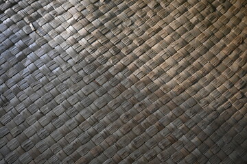 mats made of woven palm leaves. neat and unique woven texture.