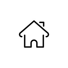 House icon. home icons button, vector, sign, symbol, logo, illustration, editable stroke, flat design style isolated on white