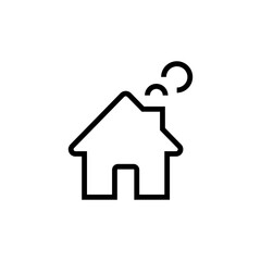 House icon. home icons button, vector, sign, symbol, logo, illustration, editable stroke, flat design style isolated on white