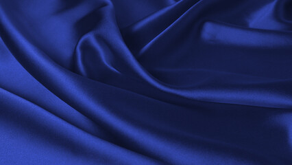 Rich and luxury red silk fabric texture background.