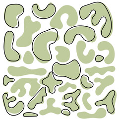 Abstract Geometric free form pattern