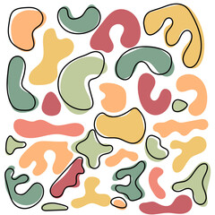 Abstract Geometric free form pattern