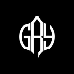 GRY letter logo. GRY best black background vector image. GRY Monogram logo design for entrepreneur and business.
