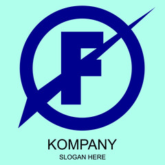Fototapeta premium This Is The Logo (F) Suitable For Your Business