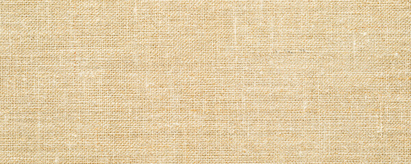 Close-up of undyed cotton canvas fabric texture background